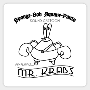 Vintage Mr. Krabs 4 Sticker
